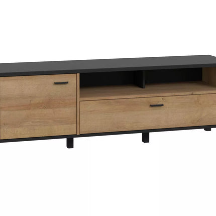 UNICORN TV furniture wall unit black brown Width 151.3 cm Depth 40.2 cm Height 49.9 cm