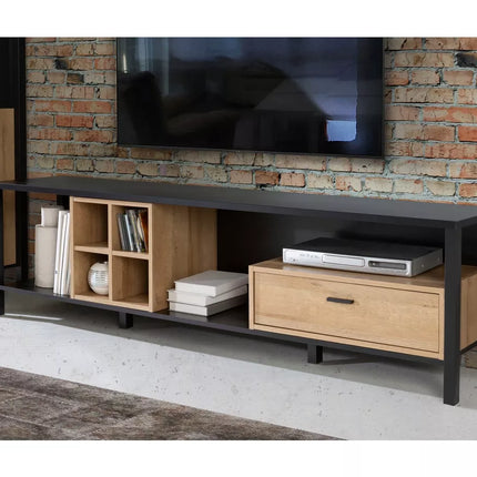 UNICORN TV furniture wall unit black brown 181 cm