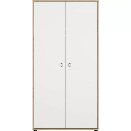 UNICORN Wardrobe white brown Width 93 cm Depth 56 cm Height 184 cm