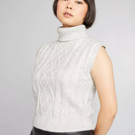 UNICORN Women's sleeveless sweater grey xxs xs s m l