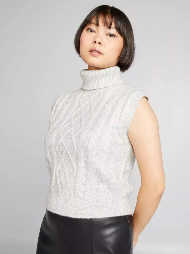 UNICORN Women's sleeveless sweater grey xxs xs s m l