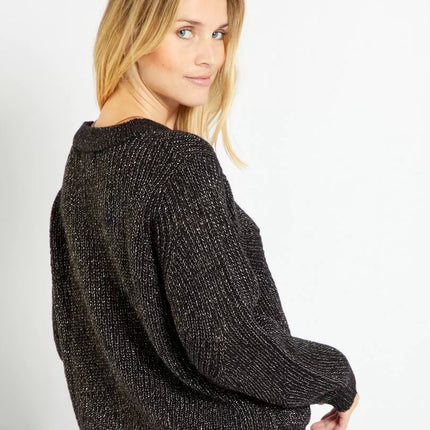 UNICORN Women's knitted sweater black beige brown s m l xl