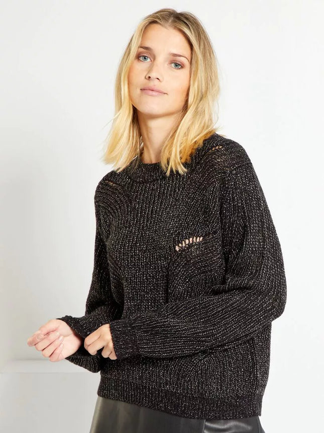 UNICORN Women's knitted sweater black beige brown s m l xl