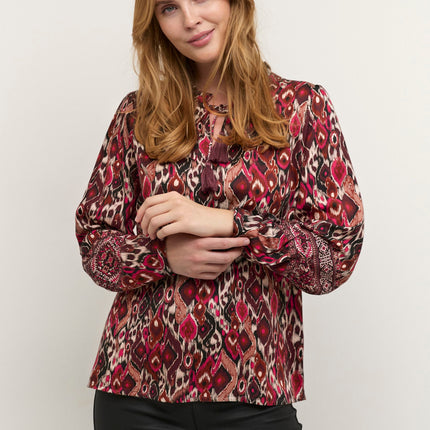 UNICORN Women's blouse burgundy red xs s m l xl xxl xxxl