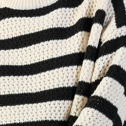 UNICORN Women's sweater striped black and white s m l xl