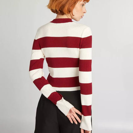 UNICORN Women's sweater striped red black green xxs xs s m