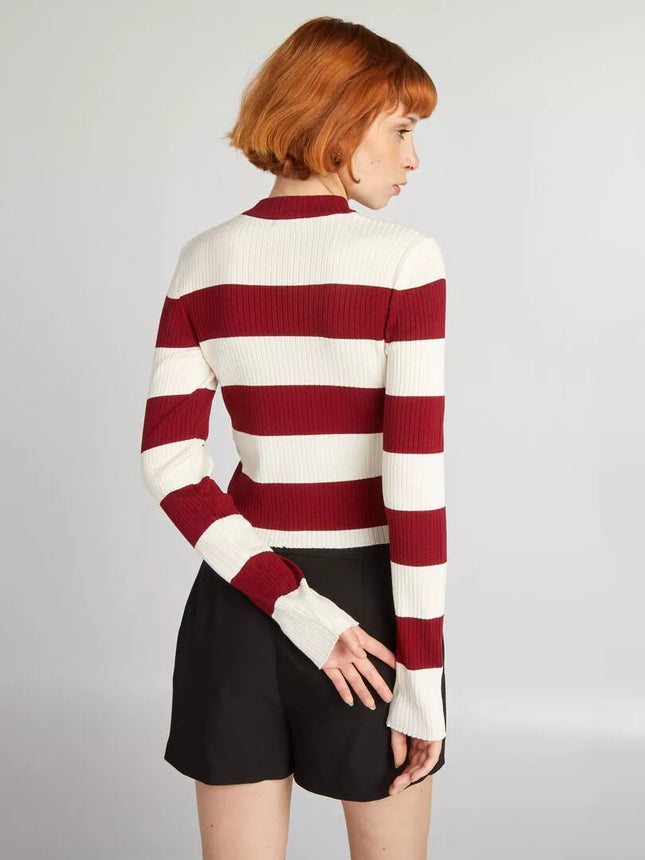 UNICORN Women's sweater striped red black green xxs xs s m