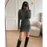 UNICORN Women's dress silver with glitter s m l