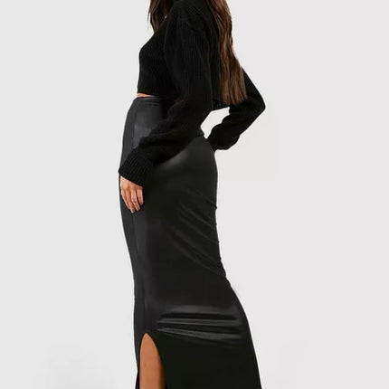 UNICORN Women's long leather skirt black xs s m l xl xxl