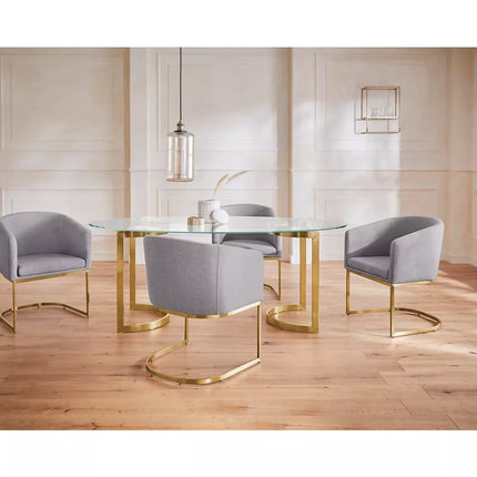 UNICORN Dining table gold color Width 160 cm Depth 90 cm Height 76.5 cm