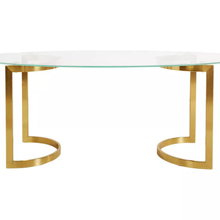 UNICORN Dining table gold color Width 160 cm Depth 90 cm Height 76.5 cm