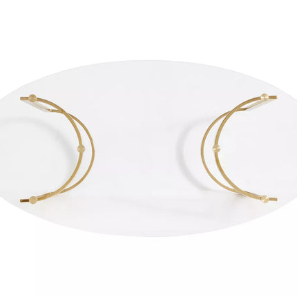 UNICORN Dining table gold color Width 160 cm Depth 90 cm Height 76.5 cm