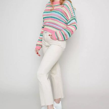 UNICORN Women's knitted sweater pink green yellow xs s m l xl xxl