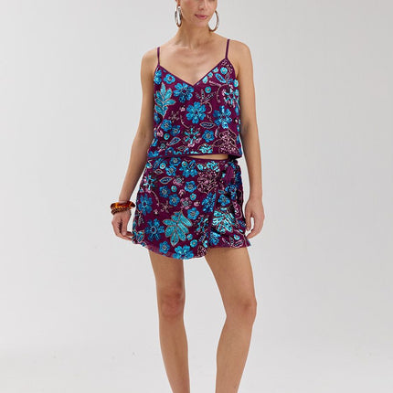 Harper & Yve Romy skirt cassis blue