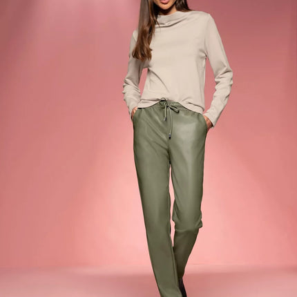 UNICORN Dames leren broek groen xs s m l xl xxl xxxl xxxxl xxxxxl