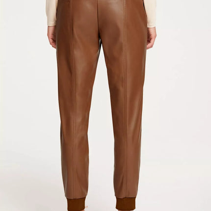 UNICORN Women's leather trousers brown 34 36 38 40 42 44 46 48