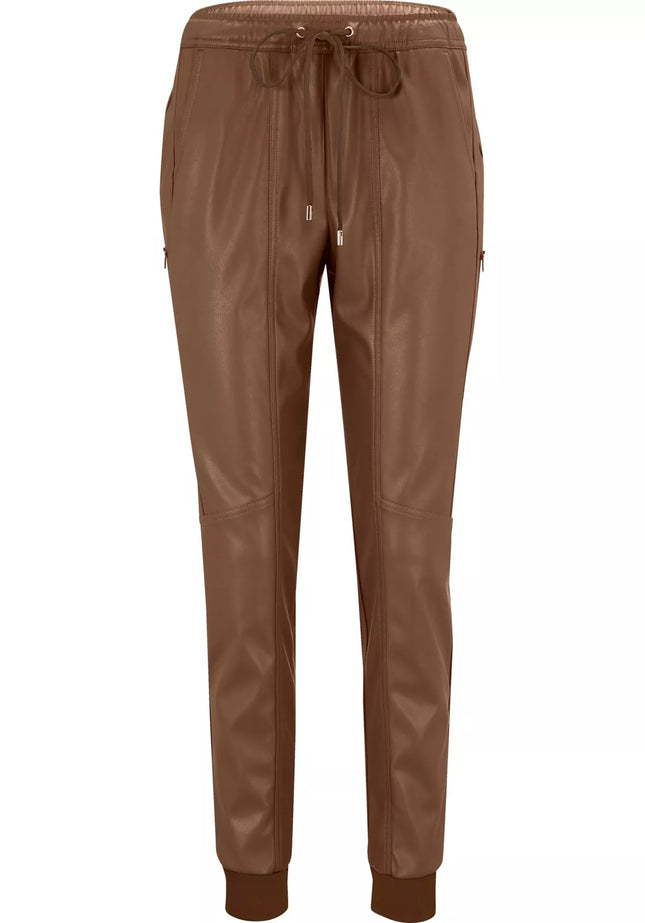 UNICORN Women's leather trousers brown 34 36 38 40 42 44 46 48