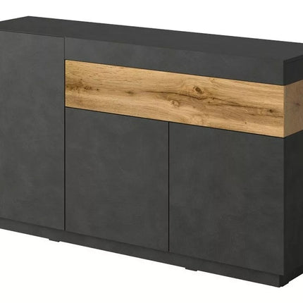 UNICORN Sideboard wall unit modern black white gray brown 150 cm