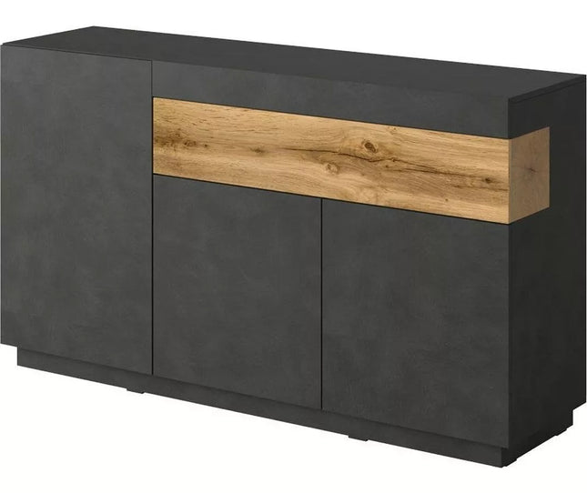 UNICORN Sideboard wall unit modern black white gray brown 150 cm