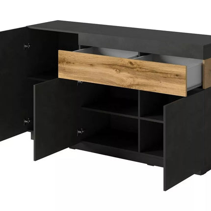 UNICORN Sideboard wall unit modern black white gray brown 150 cm