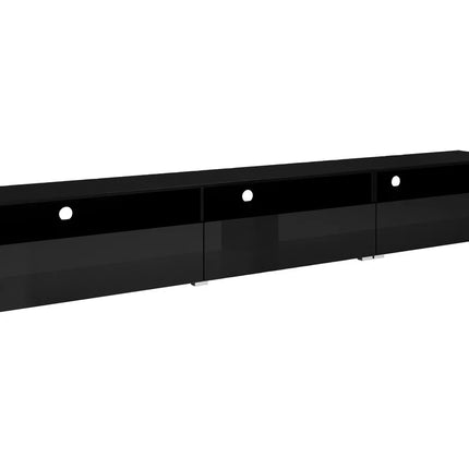 UNICORN TV furniture wall unit high-gloss black Width 270 cm Depth 41 cm Height 42 cm