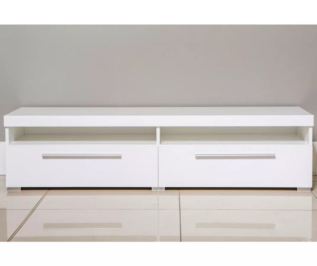 UNICORN TV cabinet modern Matt grey black matt white Width 140 cm Depth 39.5 cm Height 35 cm