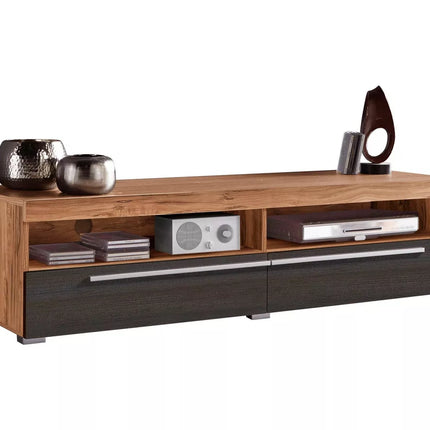 UNICORN TV furniture wall unit white brown 140 cm