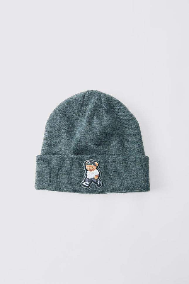 UNICORN Men's Bear Hat With Print Charcoal One size