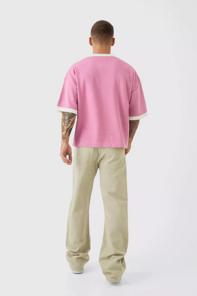 UNICORN Oversized Knitted Boxy Football Polo S M L XL