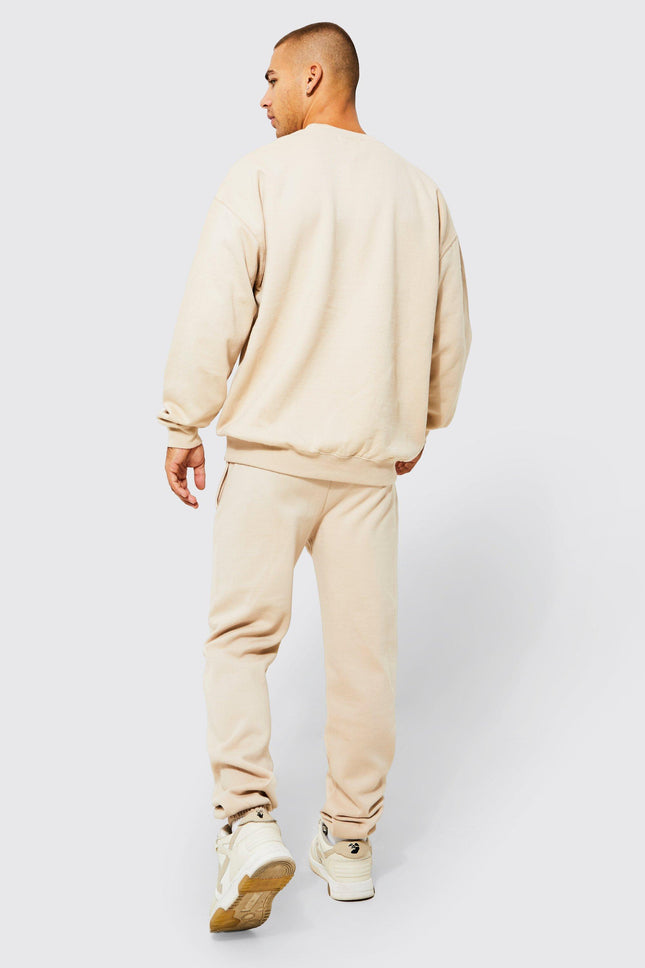 UNICORN Men's jogging suit clothing set beige s m l