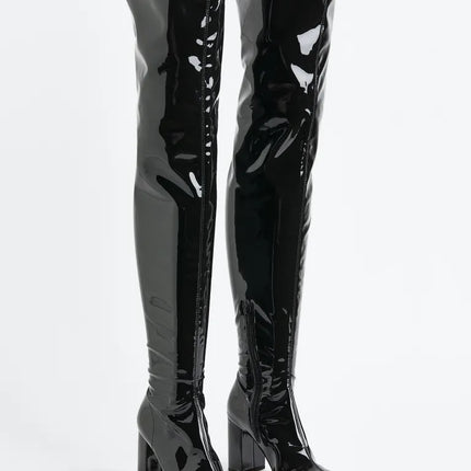 UNICORN Women's high boots leather black 32 33 34 35 36 37 38 39 40 41 42