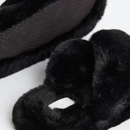 UNICORN Women's slippers woolly black 35 36 37 38 39 40 41 42