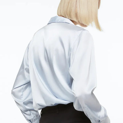 UNICORN Women's Blouse shirt black cream white light pink light blue light green khaki green striped xs s m l xl xxl