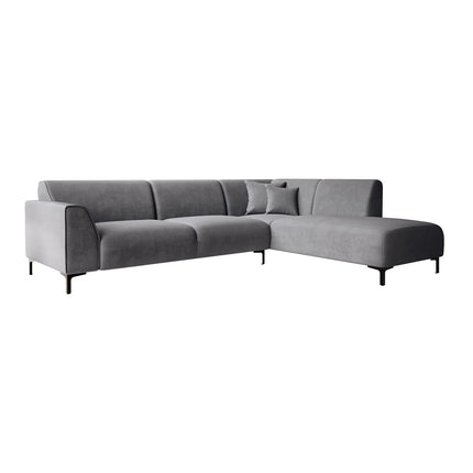UNICORN 4-seater corner sofa with chaise longue Beige fabric