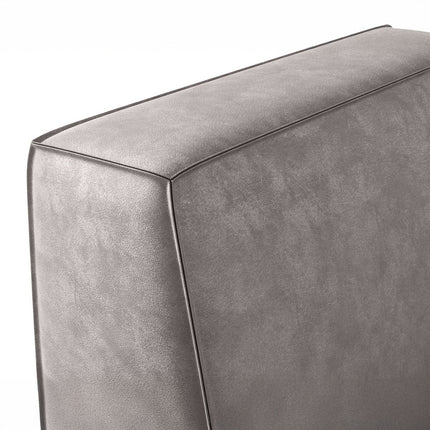 UNICORN Corner sofa 4-seater with chaise longue Faux leather grey beige brown black