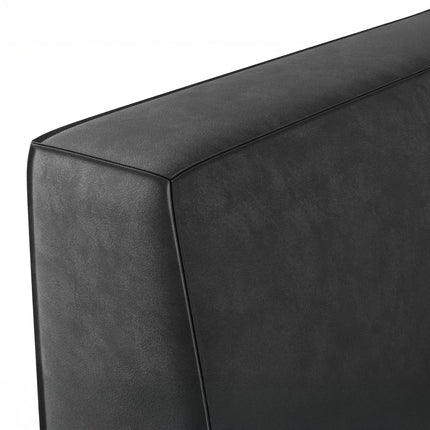 UNICORN 4-seater corner sofa with chaise longue, cognac faux leather black beige brown grey