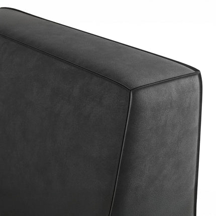 UNICORN Corner sofa 4-seater with chaise longue Faux leather black beige brown gray Width 261 cm Height 80 cm Depth 216 cm