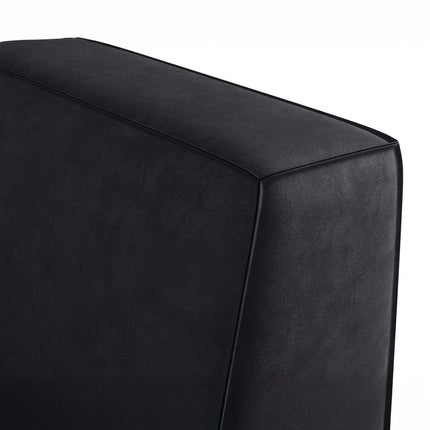 UNICORN Corner sofa 4-seater with chaise longue Faux leather gray beige brown black Width 261 cm Height 80 cm Depth 216 cm