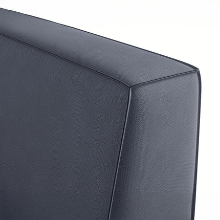 UNICORN Corner sofa 4-seater with chaise longue Anthracite beige fabric Width 261 cm Height 80 cm Depth 216 cm