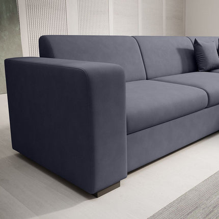 UNICORN Corner sofa 4-seater Fabric black anthracite beige gray Width 270 cm Height 78 cm Depth 230 cm