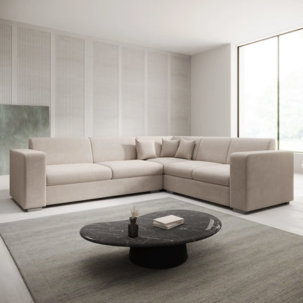 UNICORN Corner sofa 4-seater Fabric black anthracite beige gray Width 270 cm Height 78 cm Depth 230 cm