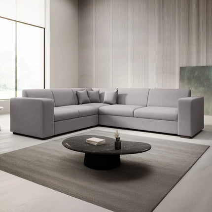 UNICORN Corner sofa 4-seater Fabric black anthracite beige gray Width: 270 cm Height: 78 cm Depth: 230 cm