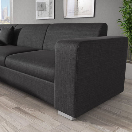 UNICORN Corner sofa 4-seater Fabric beige anthracite black gray Width 270 cm Height 78 cm Depth 230 cm