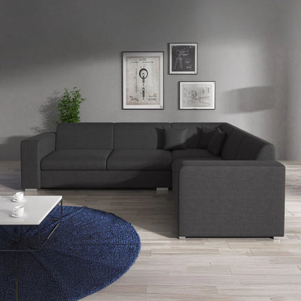 UNICORN Corner sofa 4-seater Fabric beige anthracite gray black Width 270 cm Height 78 cm Depth 230 cm