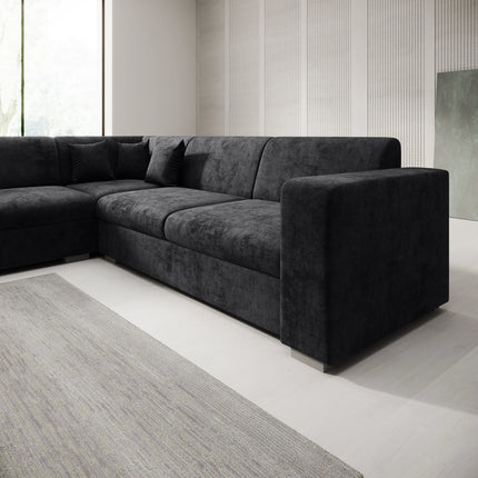 UNICORN Corner sofa 4-seater Velvet grey beige black