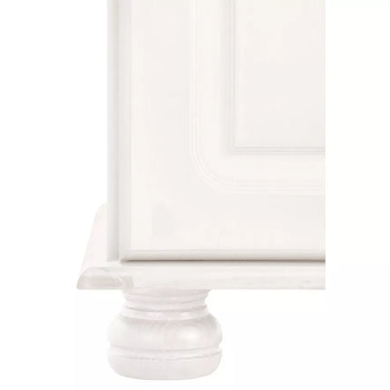 UNICORN Dresser wall unit rural modern dark brown white Width 120 cm Depth 34 cm Height 77 cm