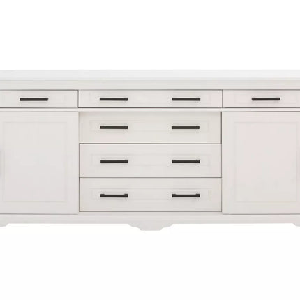 UNICORN Dresser wall unit country solid white Width 186 cm Depth 45 cm Height 84 cm