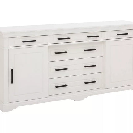 UNICORN Dresser wall unit country solid white Width 186 cm Depth 45 cm Height 84 cm