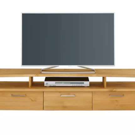 UNICORN TV furniture wall unit light brown Width 148 cm Depth 39 cm Height 46 cm