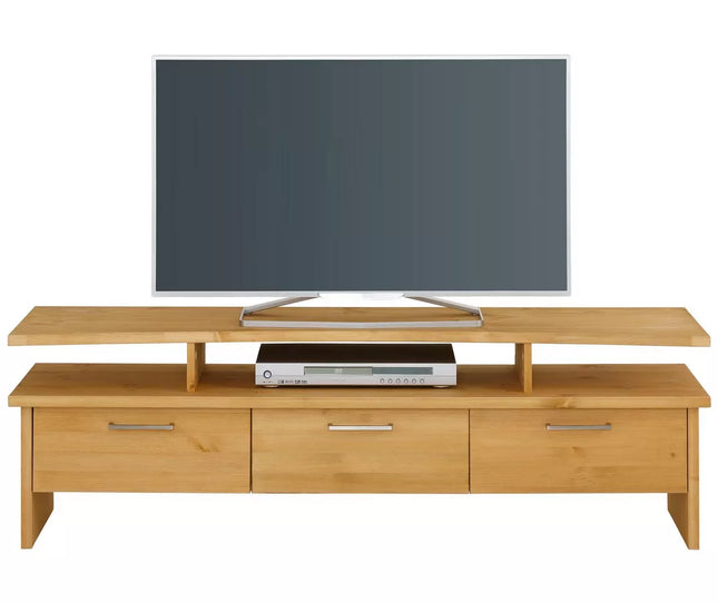 UNICORN TV furniture wall unit light brown Width 148 cm Depth 39 cm Height 46 cm